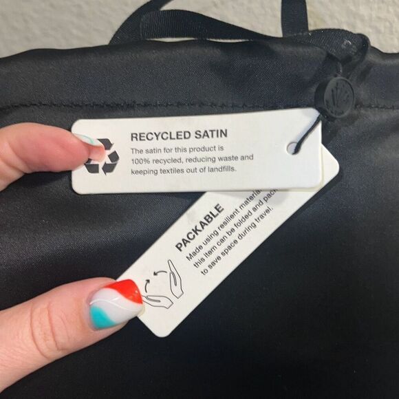 ✨Rag & Bone Recycled Satin Small Black Backpack✨ - Picture 6 of 6